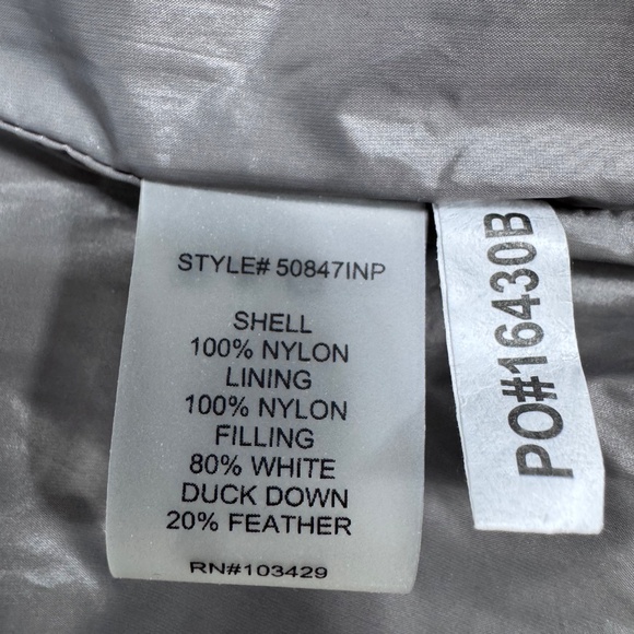 Short sleeved puffer Vest jacket khaki metallic - Picture 7 of 7